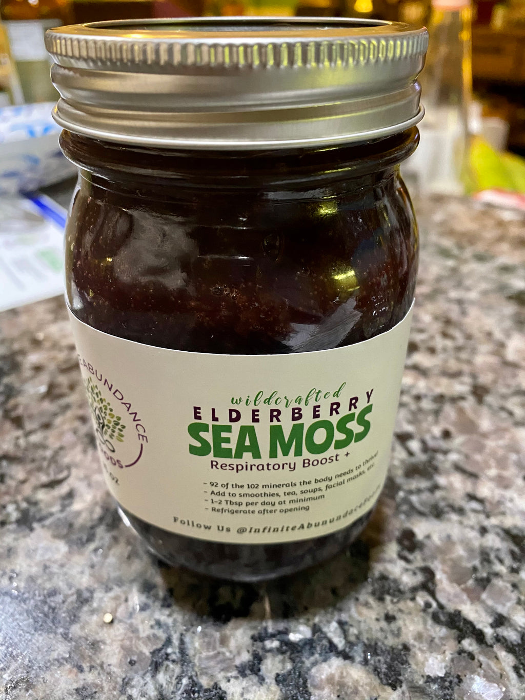 Wildcrafted Elderberry Sea Moss (available in 16oz ONLY)